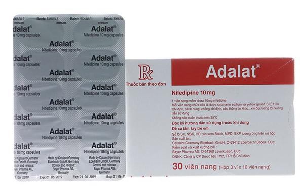 Adalat là biệt dược phổ biến của nifedipin trong điều trị huyết áp cao, bệnh tim mạch